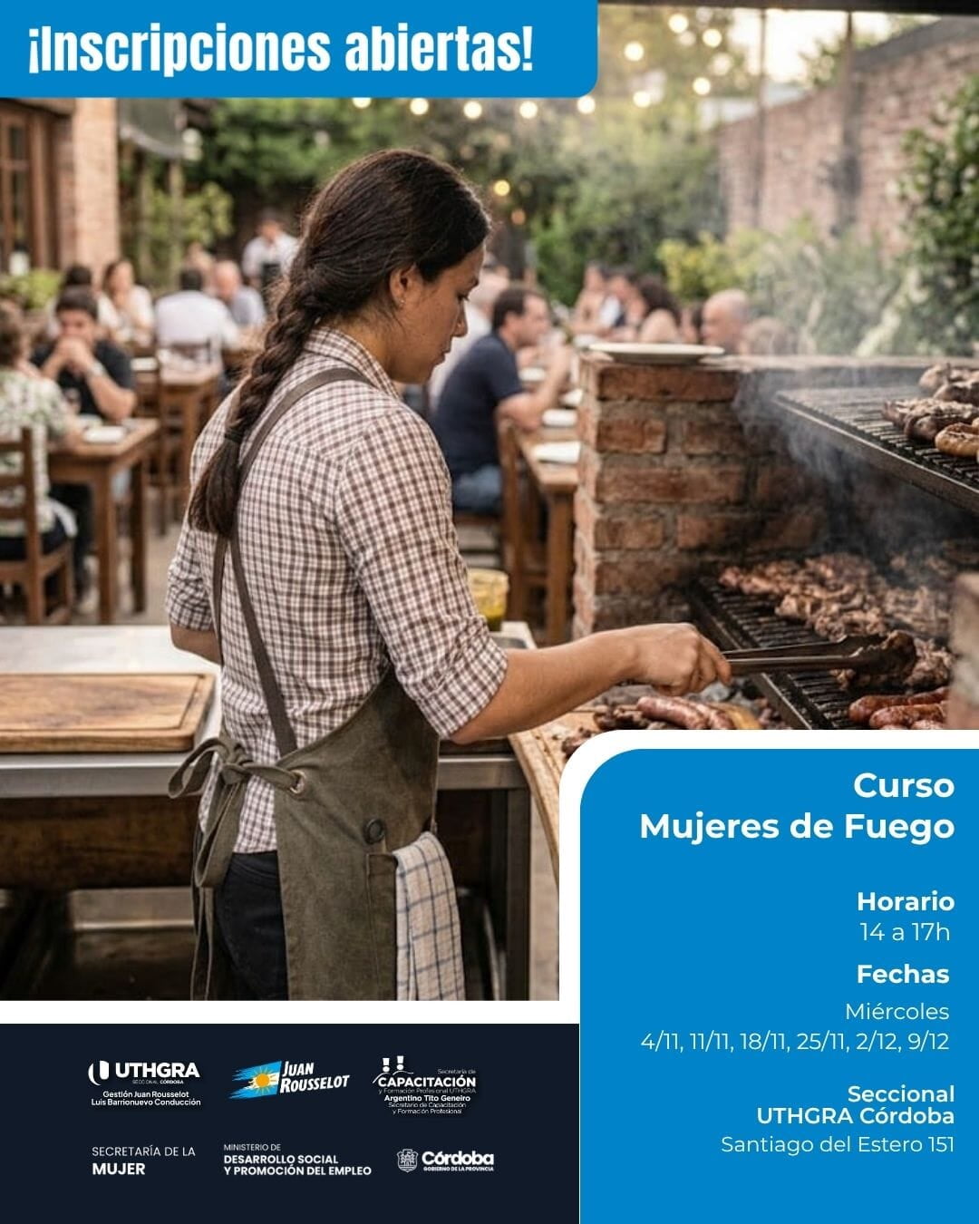 UTHGRA Córdoba abre las inscripciones al curso Mujeres de Fuego